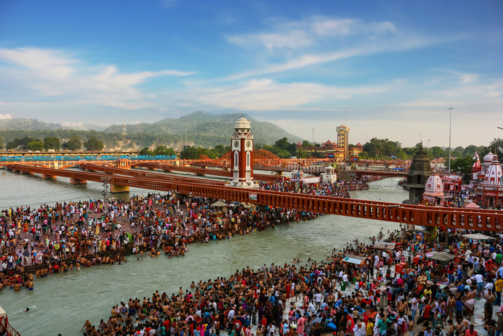 Har Ki Pauri, a famous ghat on the banks of the Ganges in Haridwar, India
